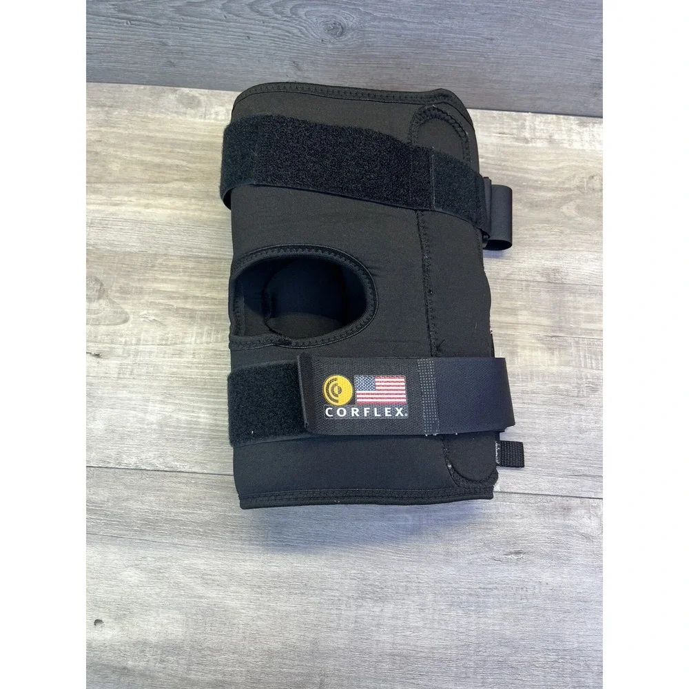 Corflex Size XXL CoolTex Anterior Closure Hook Loop Hinged Knee Brace Adjustable